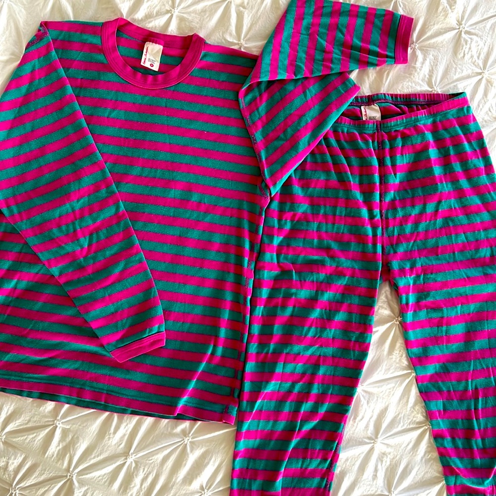 Hanna Andersson Women's Medium Long John Top and Bottom In Organic Cotton